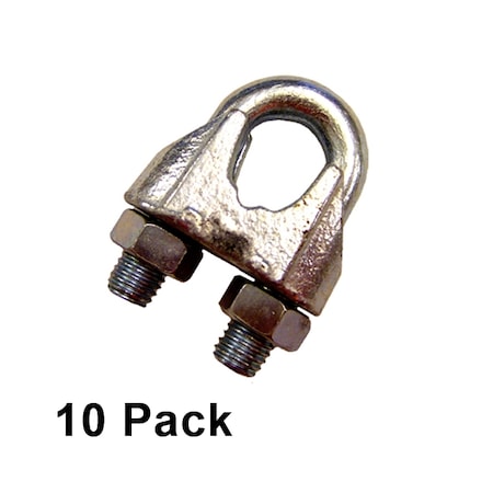 Us Cargo Control 9/16" Zinc Plated Malleable Wire Rope Clip (10 pack) MWRC916-10PK